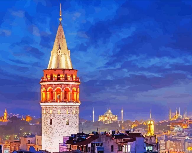Istanbul Galata Tower Paint By Numbers.jpg