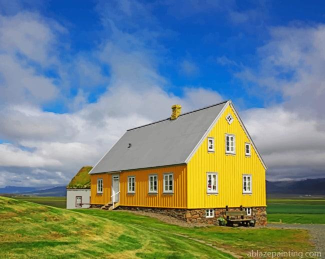 Icelandic Yellow House New Paint By Numbers.jpg