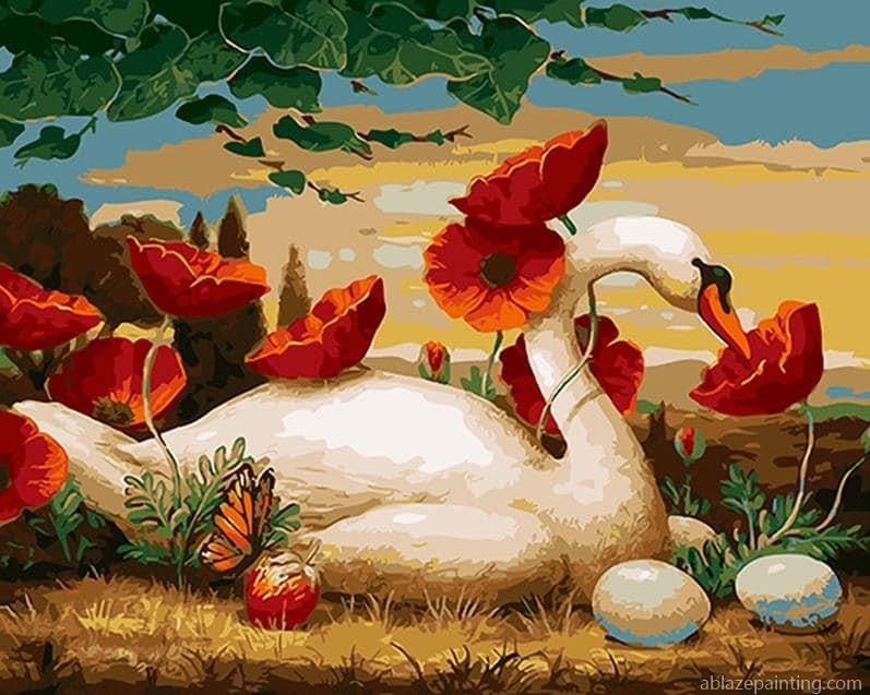 Swan Animals Diy Paint By Numbers.jpg
