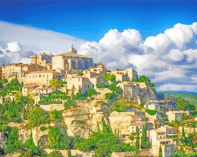 France Provence Town Paint By Numbers.jpg