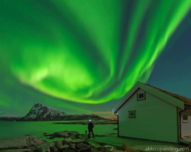 Northern Lights In Lofoten Norway Landscapes Paint By Numbers.jpg