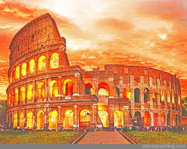 Colosseum Vintage Paint By Numbers.jpg