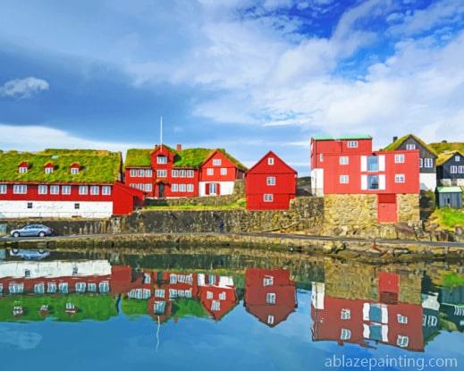 Denmark Houses Reflection New Paint By Numbers.jpg
