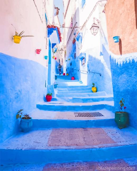 Moroccan Blue Street New Paint By Numbers.jpg