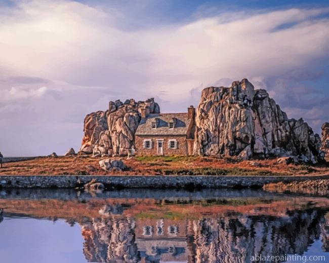 Island House Reflection Landscapes Paint By Numbers.jpg