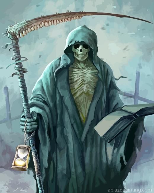 Grim Reaper With Hourglass Paint By Numbers.jpg
