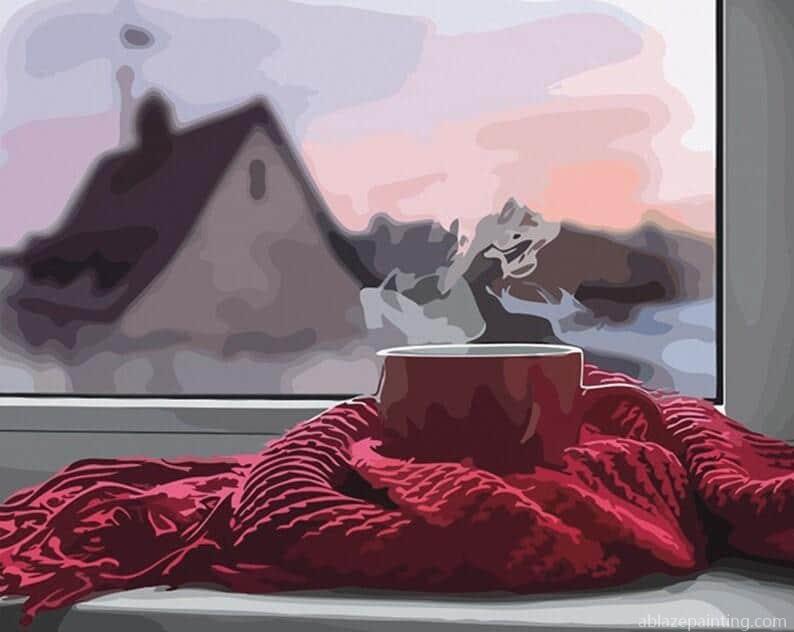 Cup Of Coffee On Window Still Life Paint By Numbers.jpg