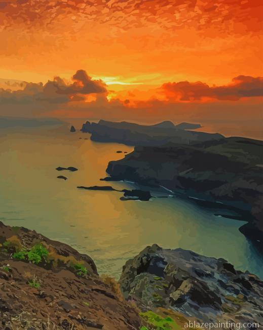 Madeira Island Sunset New Paint By Numbers.jpg