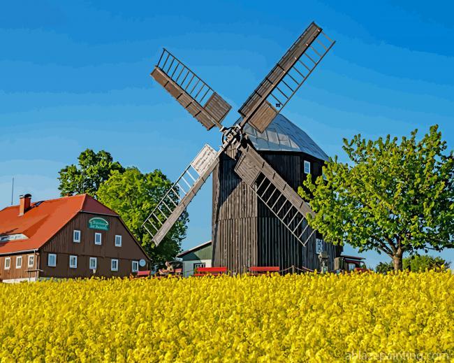 Germany Field Windmill New Paint By Numbers.jpg