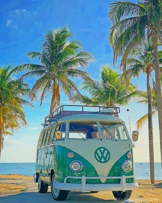 Green Vw Bus New Paint By Numbers.jpg