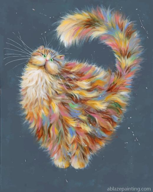 Colorful Fluffy Cat Paint By Numbers.jpg