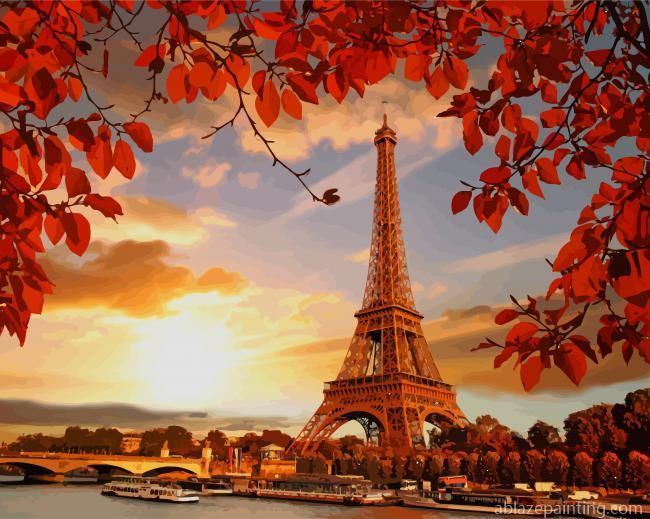Eiffel Tower Autumn New Paint By Numbers.jpg