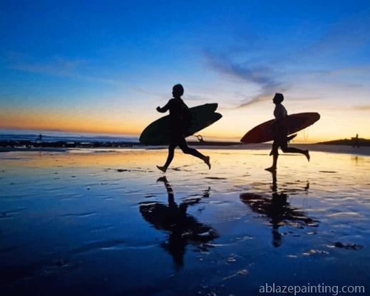 Surfers Silhouette Paint By Numbers.jpg