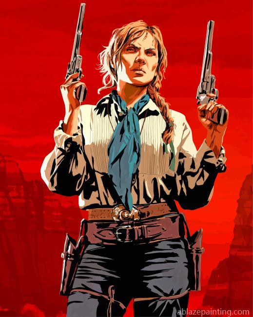 Red Dead Redemption Sadie Adler Paint By Numbers.jpg