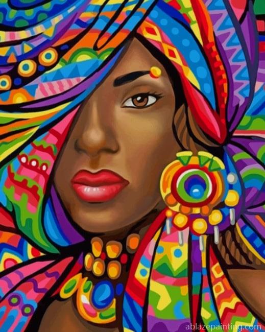 Colorful African Woman New Paint By Numbers.jpg