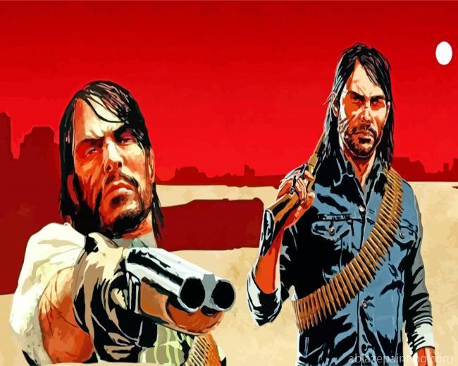 Red Dead Redemption Illustration Paint By Numbers.jpg