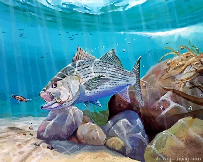 Striped Bass Underwater Paint By Numbers.jpg