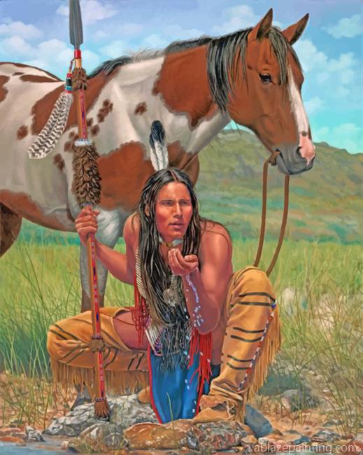 Native Man Paint By Numbers.jpg
