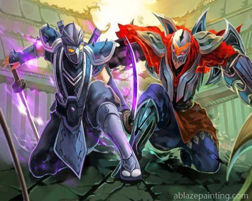 Zed And Shen League Of Legends Paint By Numbers.jpg