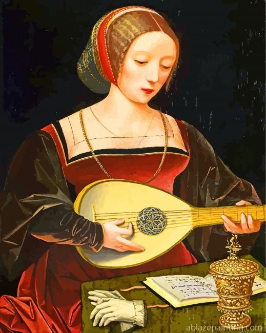 Young Woman Playing Oud Paint By Numbers.jpg