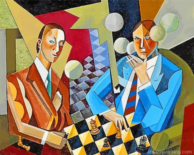Cubist Chess Players Paint By Numbers.jpg