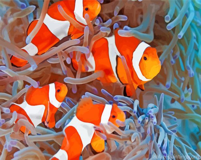 Clownfish Coral Reef Paint By Numbers.jpg