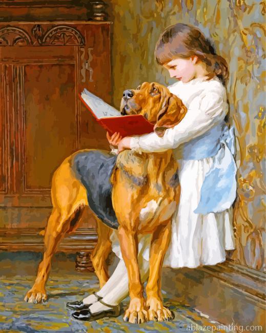 The Reading Lesson Charles Burton Paint By Numbers.jpg