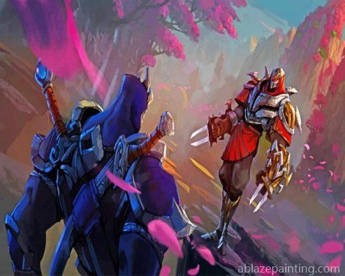 Shen And Zed League Of Legends Paint By Numbers.jpg