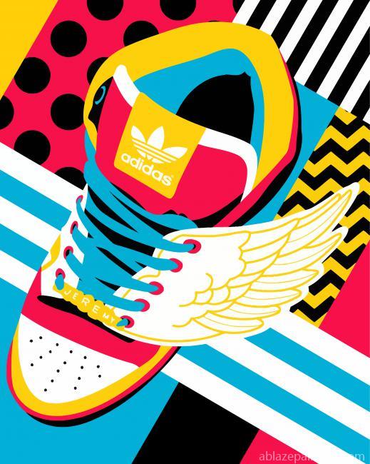 Adidas Shoe Pop Art Paint By Numbers.jpg