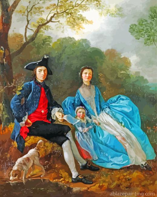 The Artist With His Wife And Daughter Paint By Numbers.jpg
