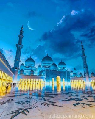 Sheikh Zayed Mosque At Night Paint By Numbers.jpg