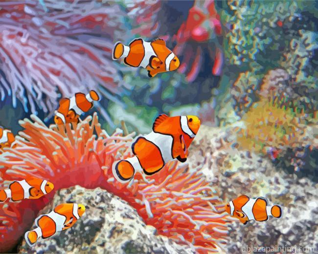 Aesthetic Clownfish Undersea Paint By Numbers.jpg