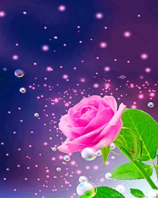 Pink Rose Flowers Paint By Numbers.jpg