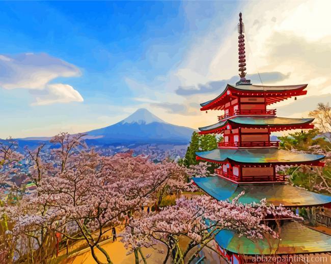 Arakurayama Sengen Blossom Paint By Numbers.jpg