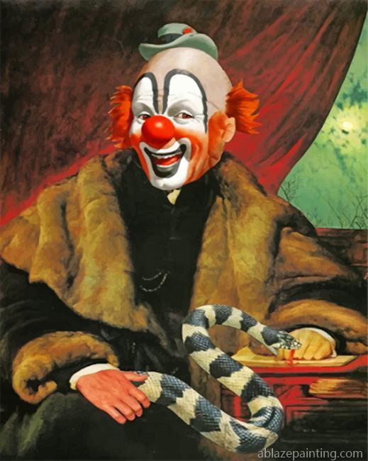 Clown With Snake Paint By Numbers.jpg