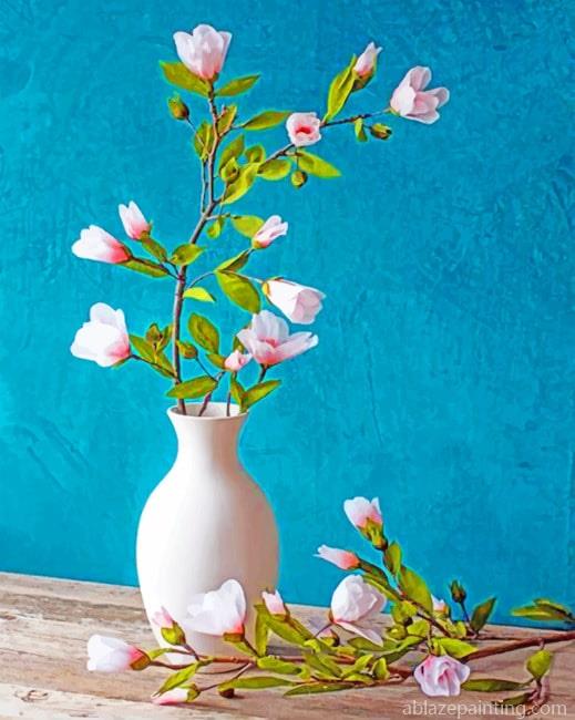 Aesthetic White Vase And Flowers New Paint By Numbers.jpg