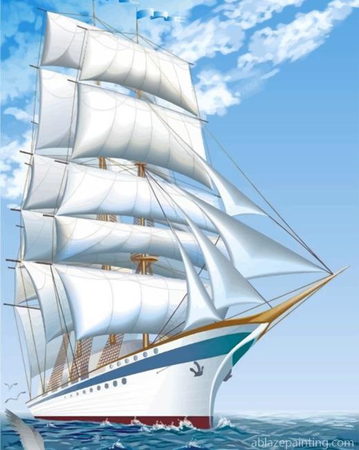 White Ship Paint By Numbers.jpg