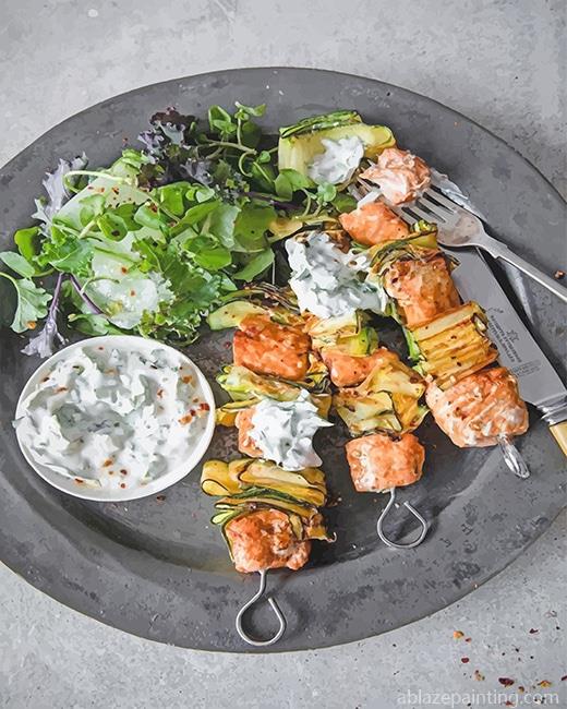 Paprika Lime Salmon Kebabs With Yoghurt New Paint By Numbers.jpg