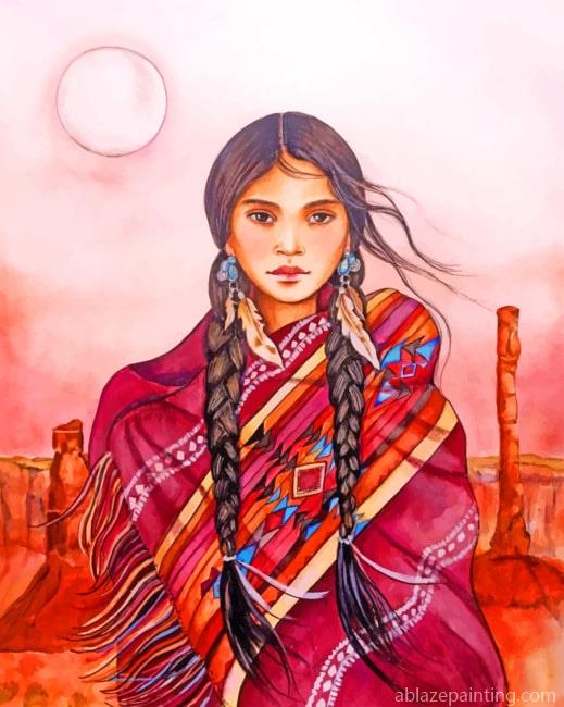 Native American Girl New Paint By Numbers.jpg