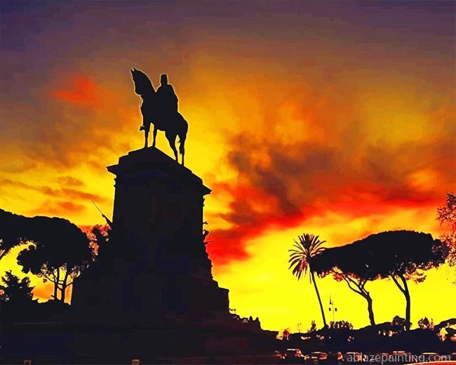 Sunset Rome Silhouette New Paint By Numbers.jpg