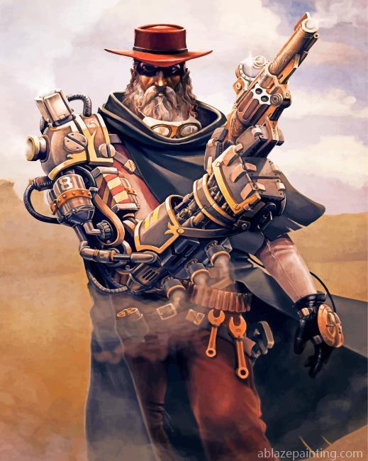 Steampunk Cowboy Paint By Numbers.jpg