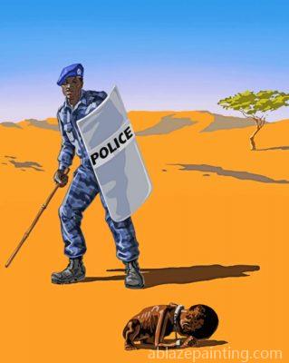 African Police Man Paint By Numbers.jpg