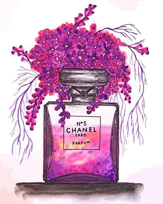 Purple Chanel Perfume Paint By Numbers.jpg