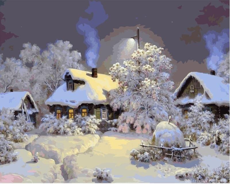 Snow Countryside Paint By Numbers.jpg