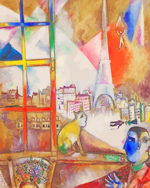 Marc Chagall Paris Through The Window Paint By Numbers.jpg