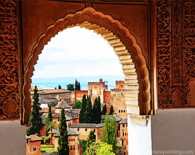 Alhambra Palace In Granada Paint By Numbers.jpg