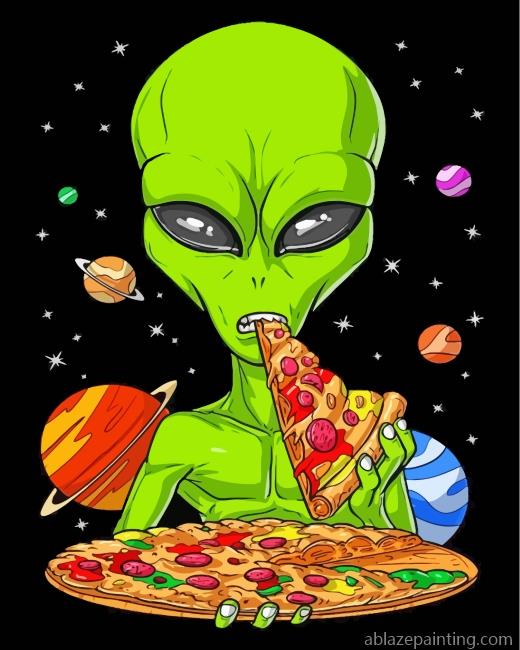 Alien Eating Pizza Paint By Numbers.jpg