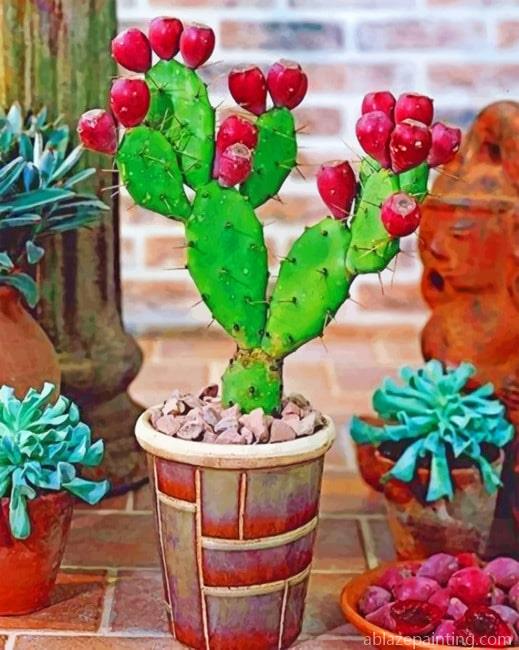 Prickly Pear Cactus Plant Paint By Numbers.jpg