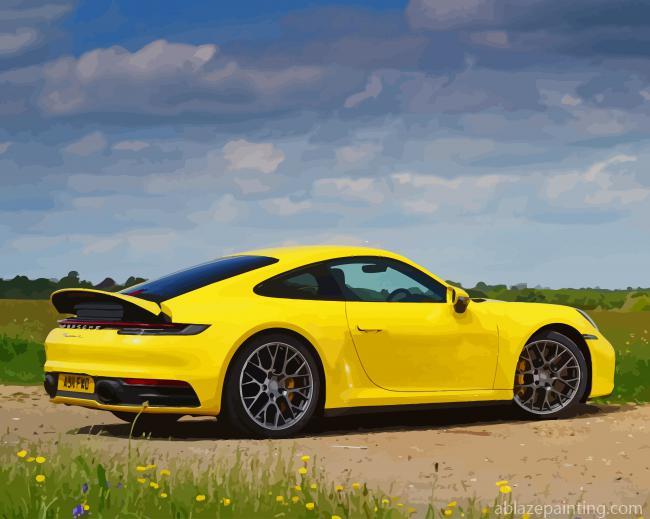 Yellow Porsche 911 Carrera New Paint By Numbers.jpg