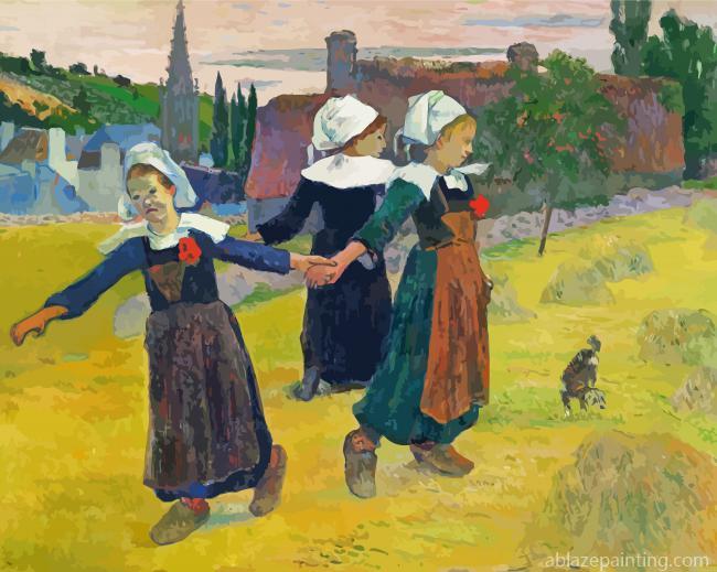 Breton Girls Dancing Pont Aven Gauguin Paint By Numbers.jpg